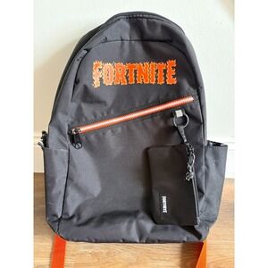 Fortnite Black & Orange Flame Backpack 15" Laptop Sleeve Gamer School Bag